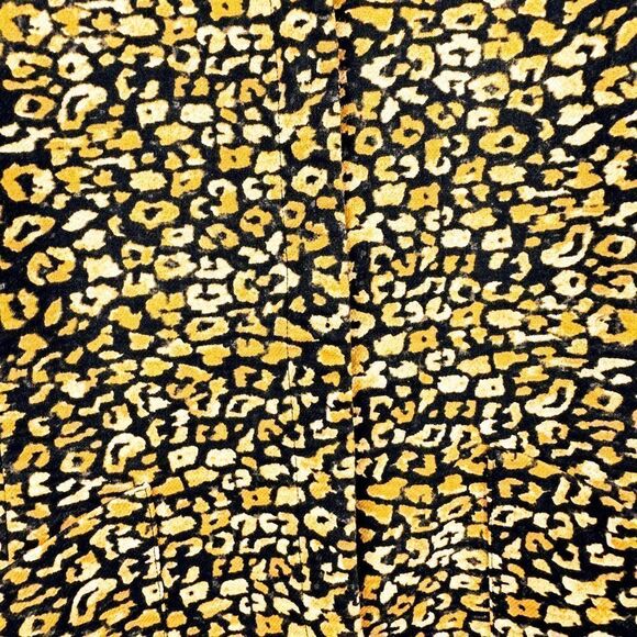 Who What Wear Black Gold Cheetah Leopard Print Blazer Jacket - Picture 6 of 9